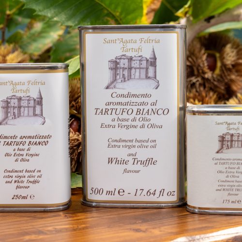 Olio Evo al Tartufo Bianco Lattina Sant'Agata Tartufi®